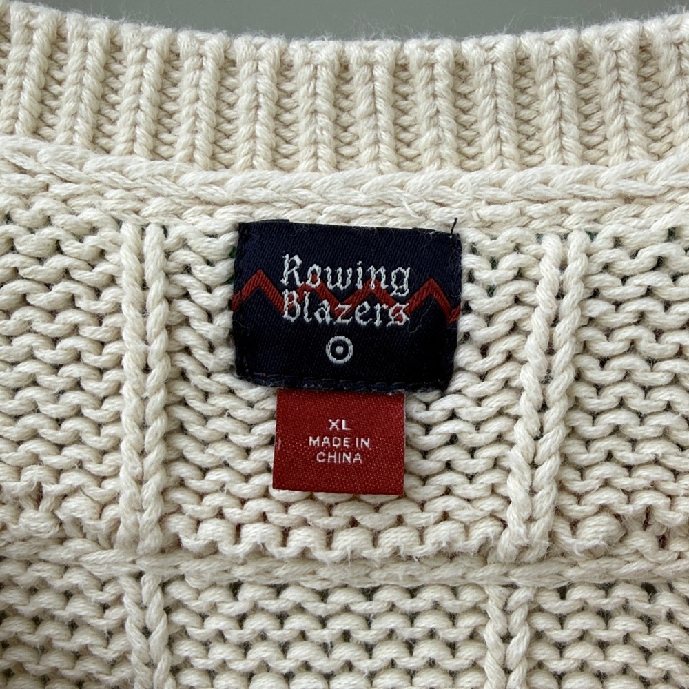 Rowing Blazers x Target Adult Croquet Stripe Cable Knit Sweater - Picture 10 of 10